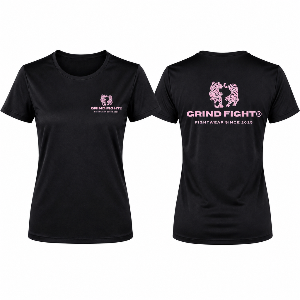 Rashguard T-Shirt "FEARLESS TIGERS" Black Edition for WOMEN