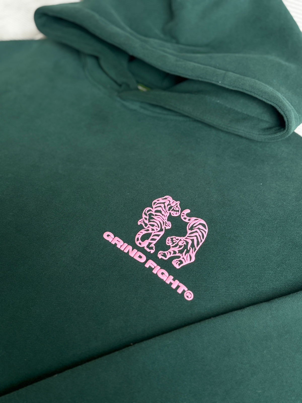 Hoodie "FEARLESS TIGERS" Dark Green Edition