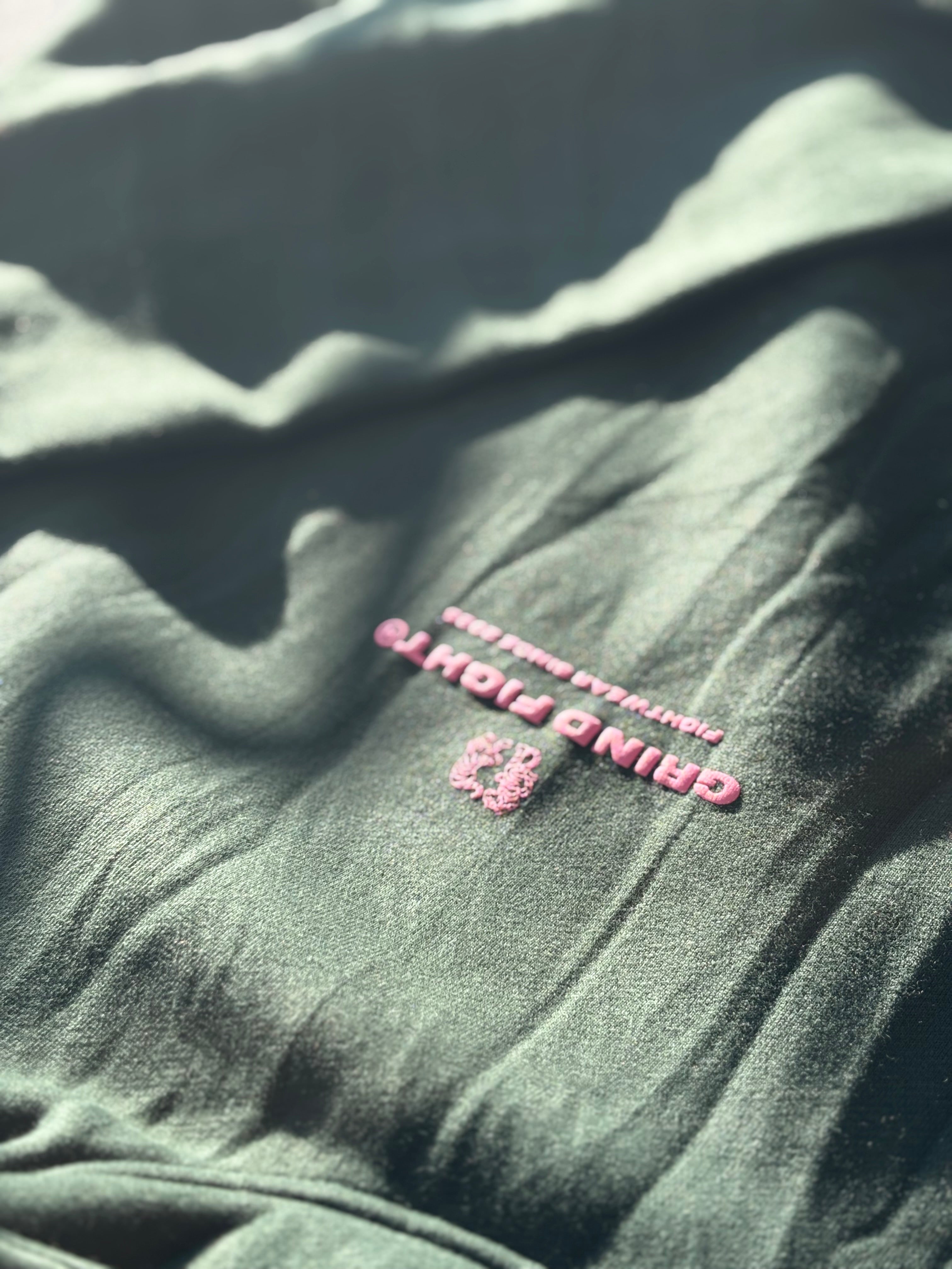 Hoodie "FEARLESS TIGERS" Dark Green Edition